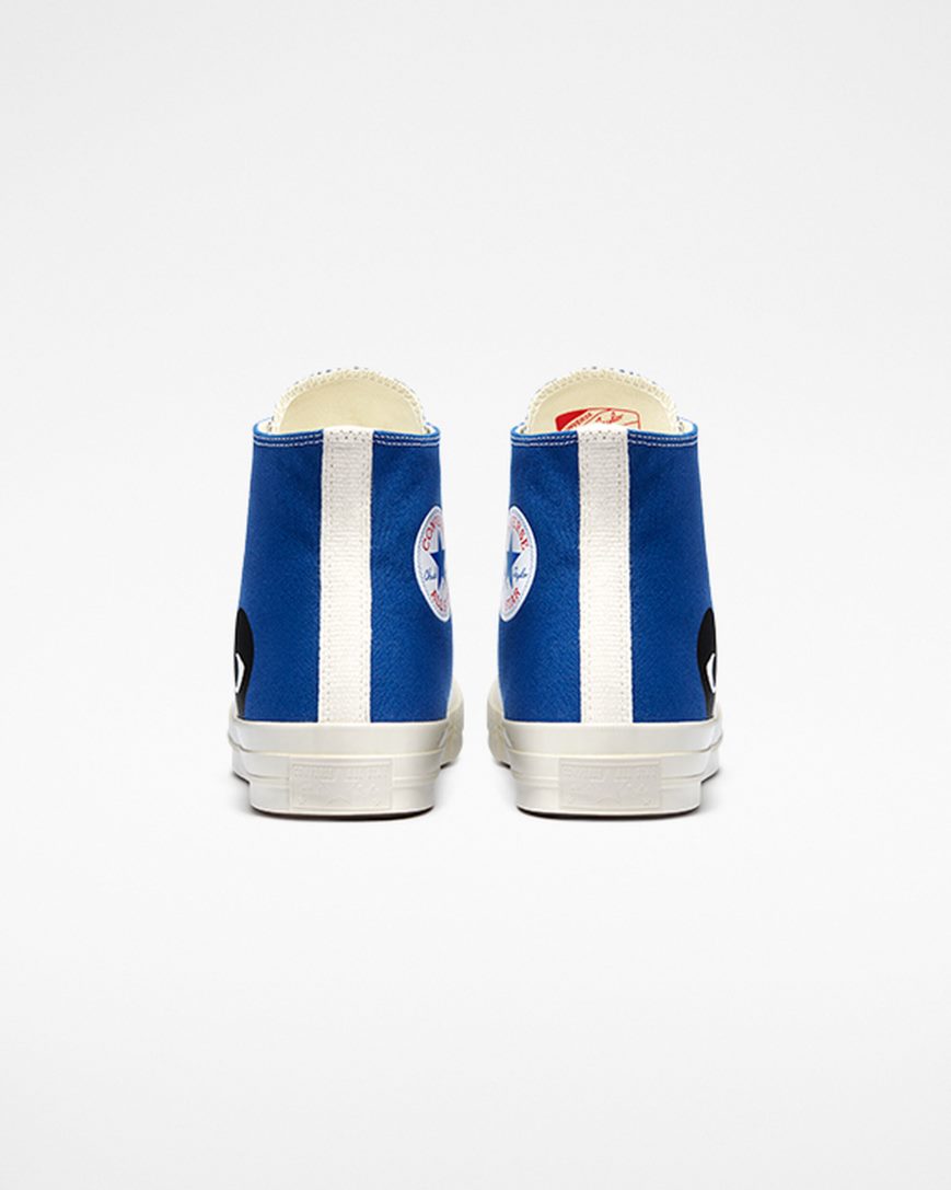 Pánské Boty Vysoké Converse x Comme des Garçons PLAY Chuck 70 Blankyt Černé | CZ GXE3160